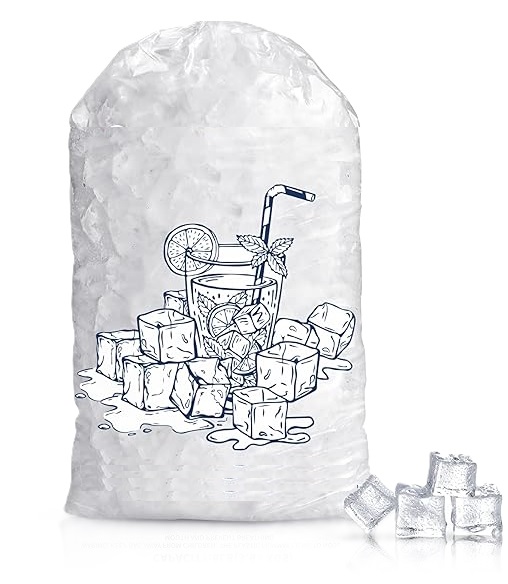 Bolsa de polietileno impresa para hielo