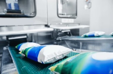 Bolsas de polietileno impresas en línea de envasado automático