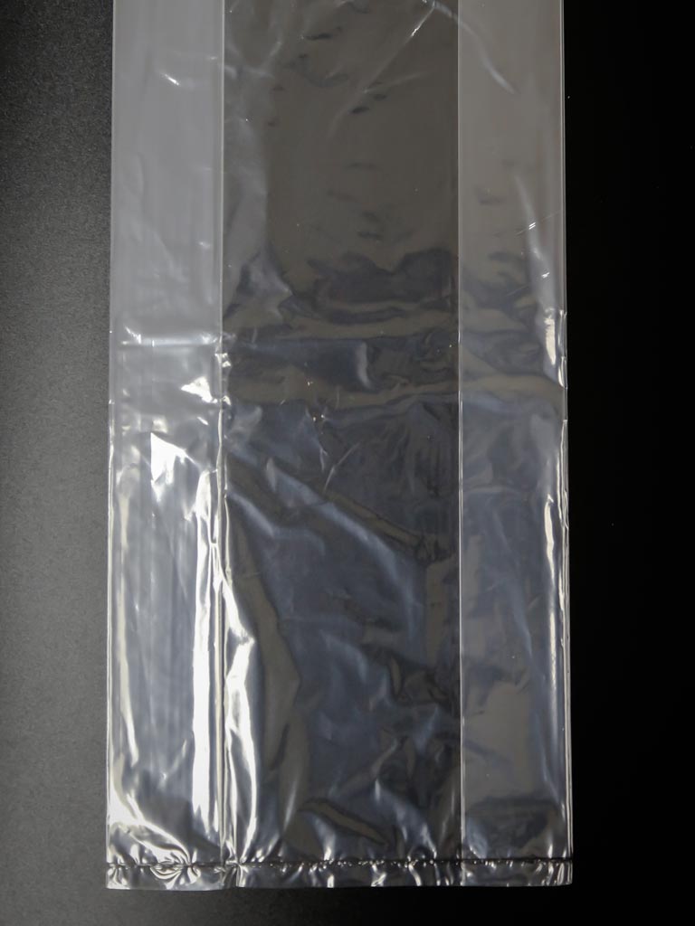 Bolsa contenedora de polietileno transparente